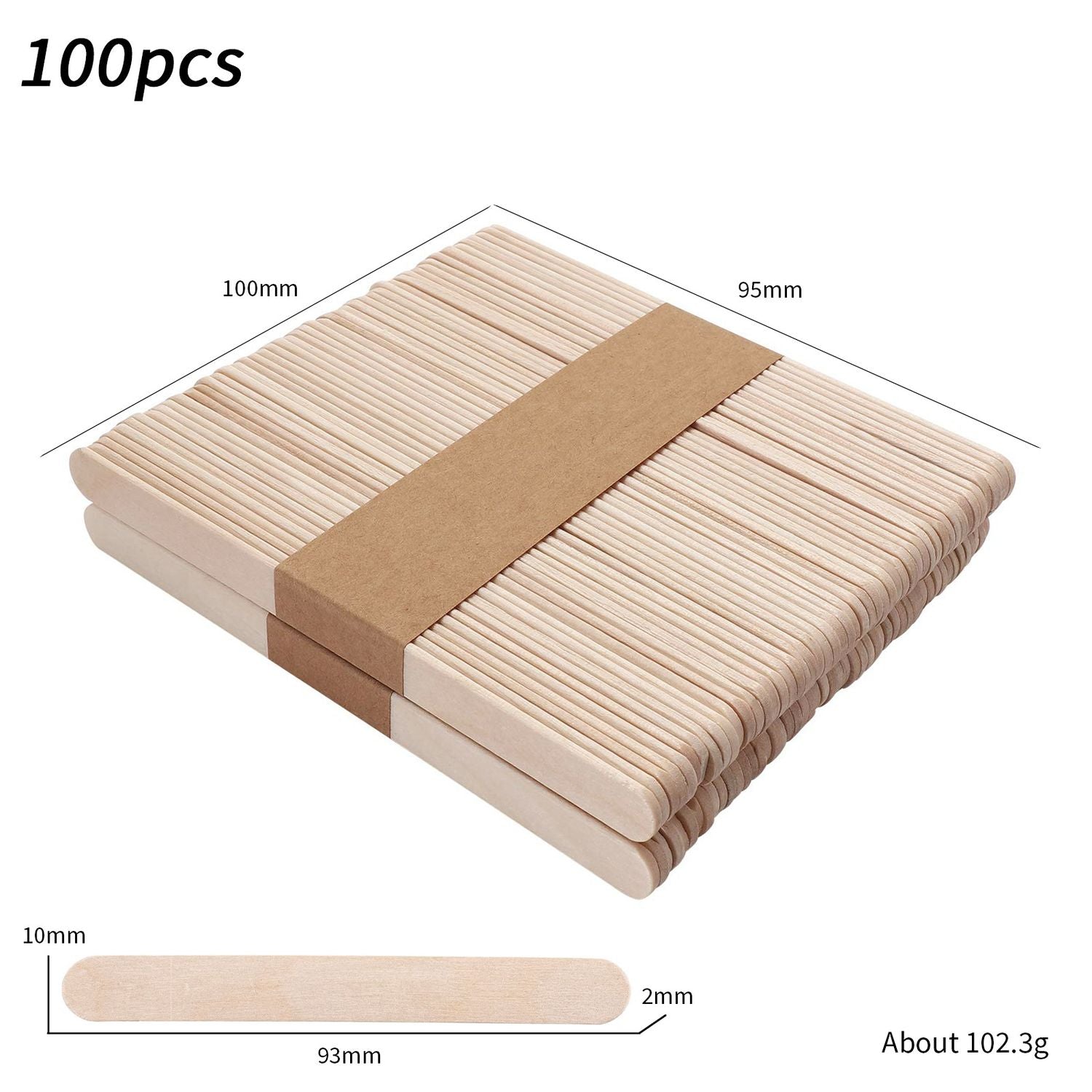 Disposable wooden waxing scraping sticks 100pcs