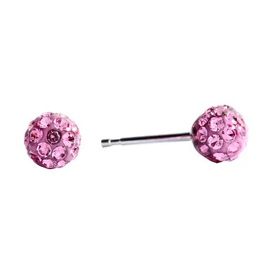 Studex 5mm October Rose Fire Disc S/S